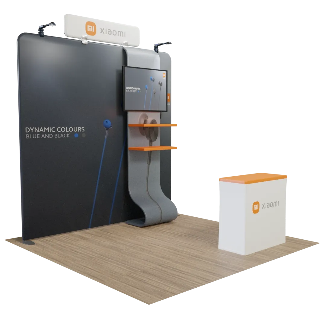 10' x 10' Straight  Media Display - Imprint Now