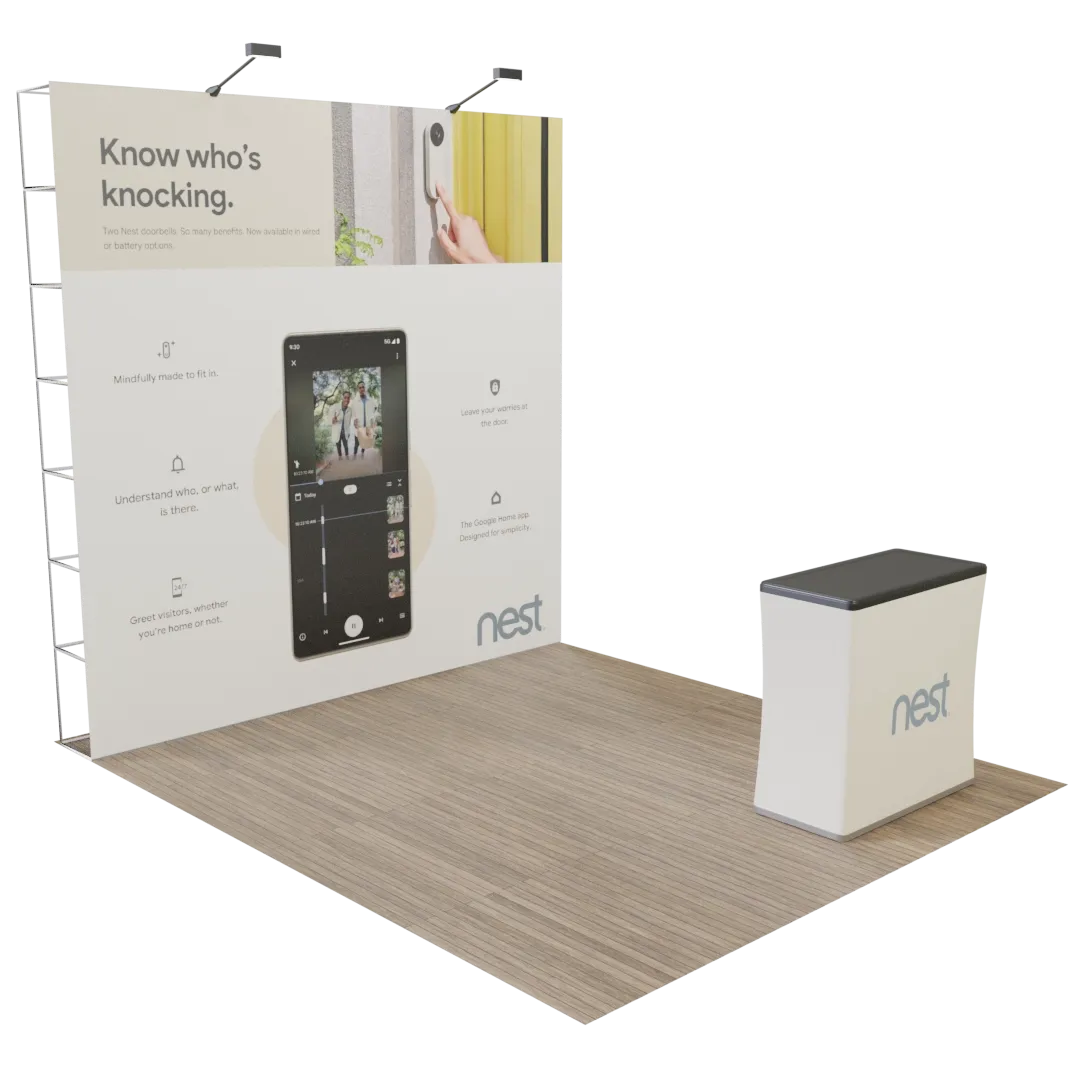 Custom Pop Up Trade Show Display Portable 10' x 10' - Imprint Now